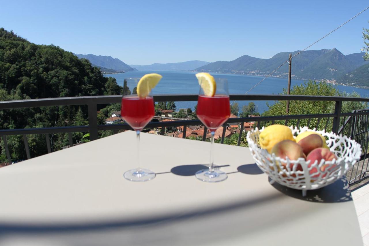 Casa Colmegna Mit Traumhaften See- Und Bergblick Луино Экстерьер фото