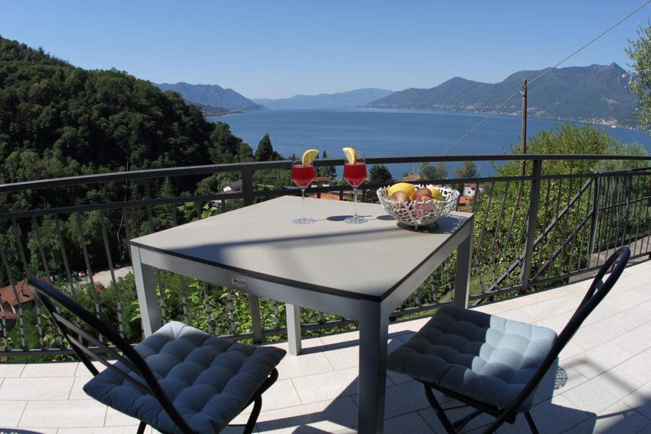 Casa Colmegna Mit Traumhaften See- Und Bergblick Луино Экстерьер фото